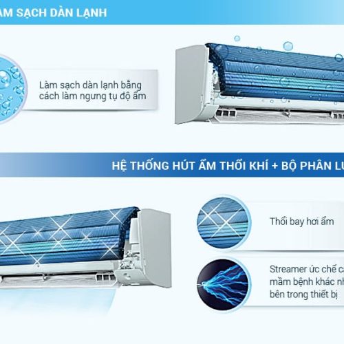 Máy lạnh Daikin FTKZ35VVMV (1.5Hp) Inverter 12 tinh nang chong am moc cai tien ftkz