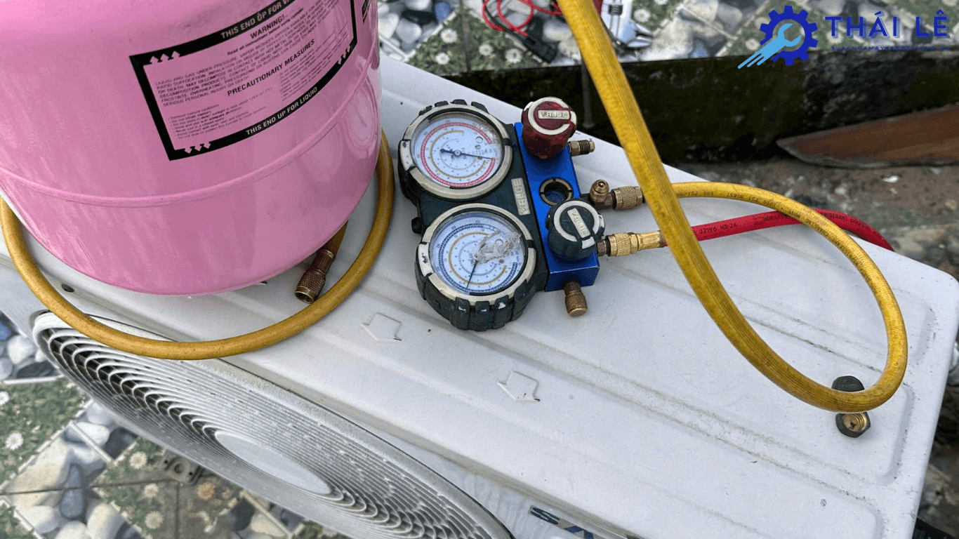 Máy lạnh bị thiếu gas hoặc hết gas